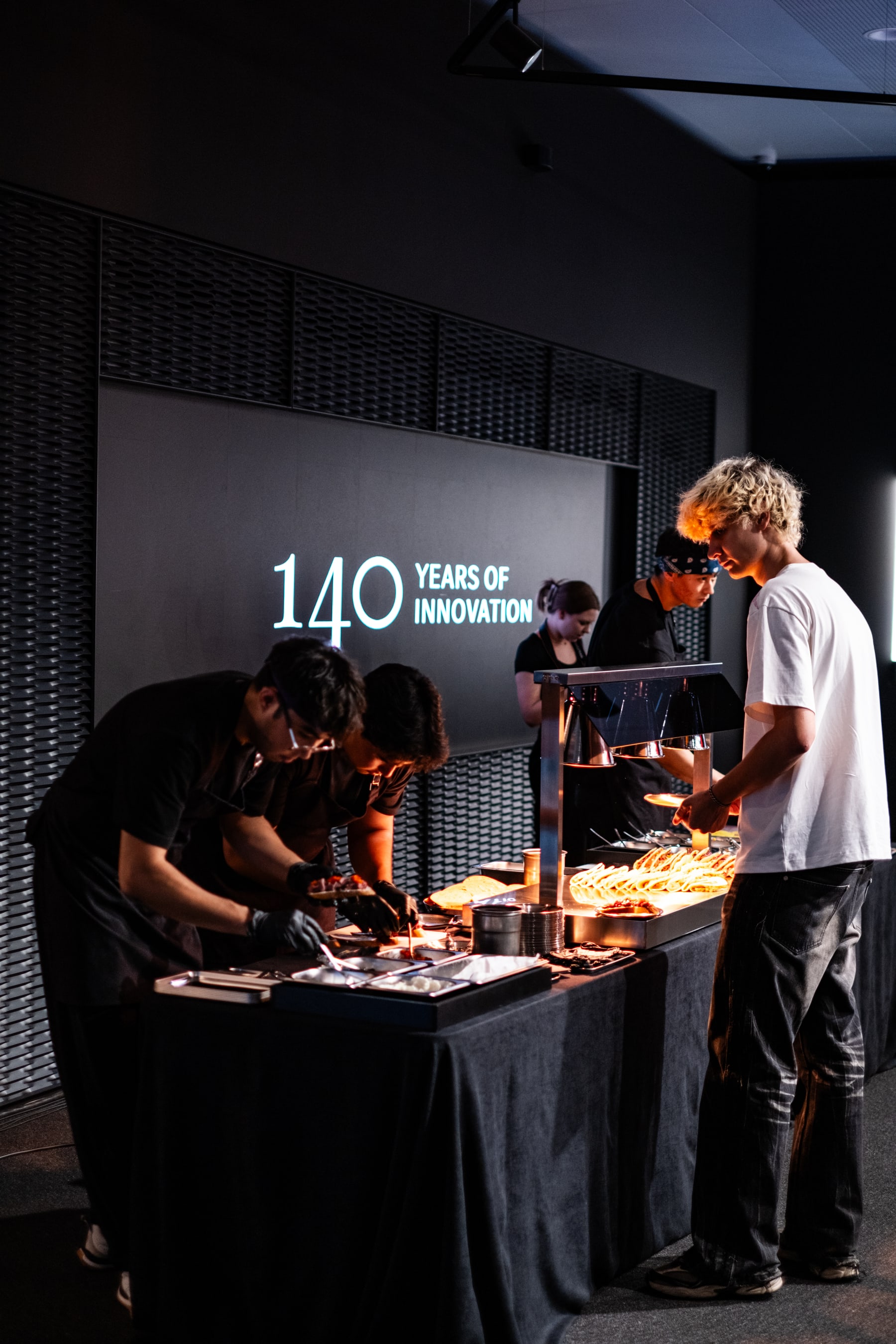 Good Catering live station at the Mercedes-Benz evening